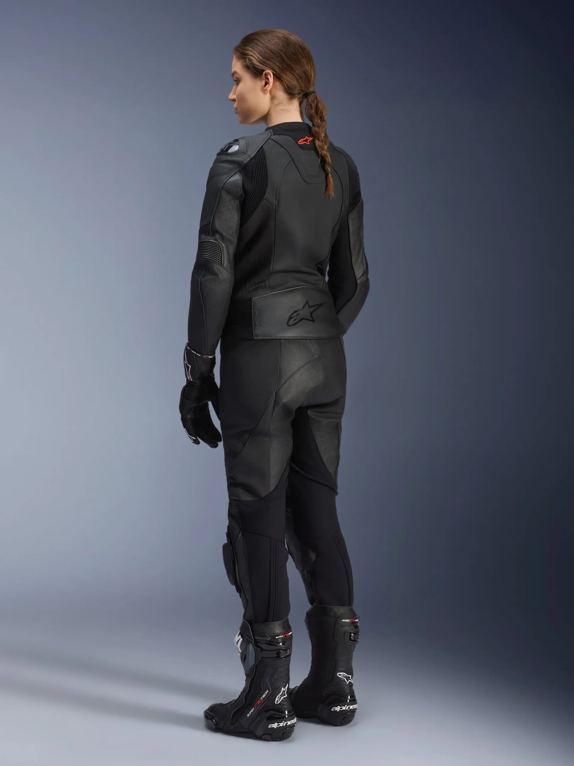 Women Stella GP Plus V4 Leather Jacket