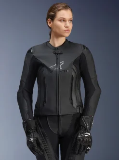 Women Stella GP Plus V4 Leather Jacket