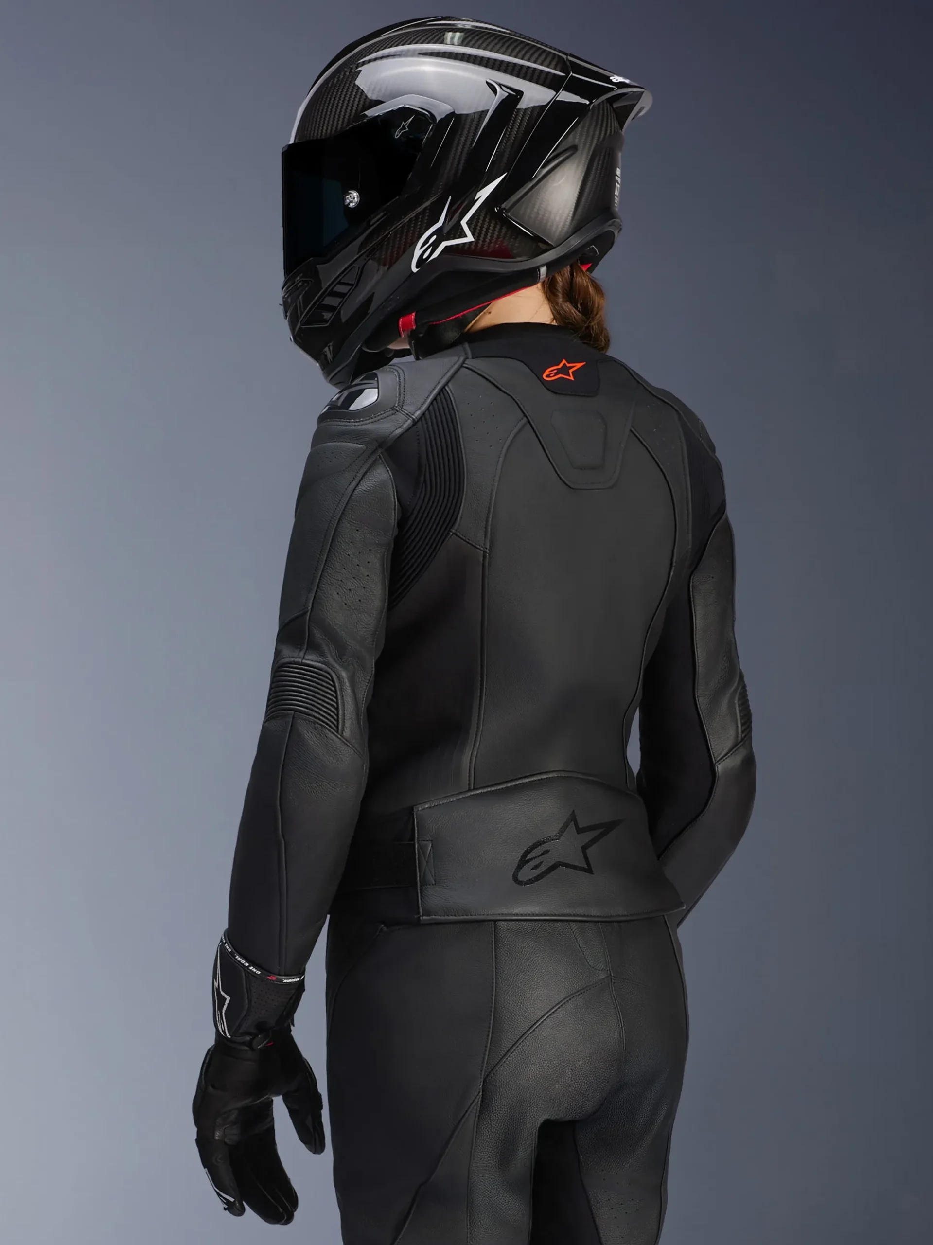Women Stella GP Plus V4 Leather Jacket