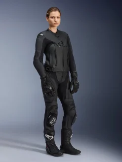 Women Stella GP Plus V4 Leather Jacket